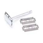 1 шт. бритва и лезвие Высококачественная безопасная мужская двойная бритва и бритва комбинированная портативная дорожная Мужская уход