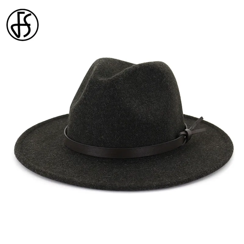 FS Мужские фетровые шляпы бежевого и белого цветов шерсть фетровая шляпа женская