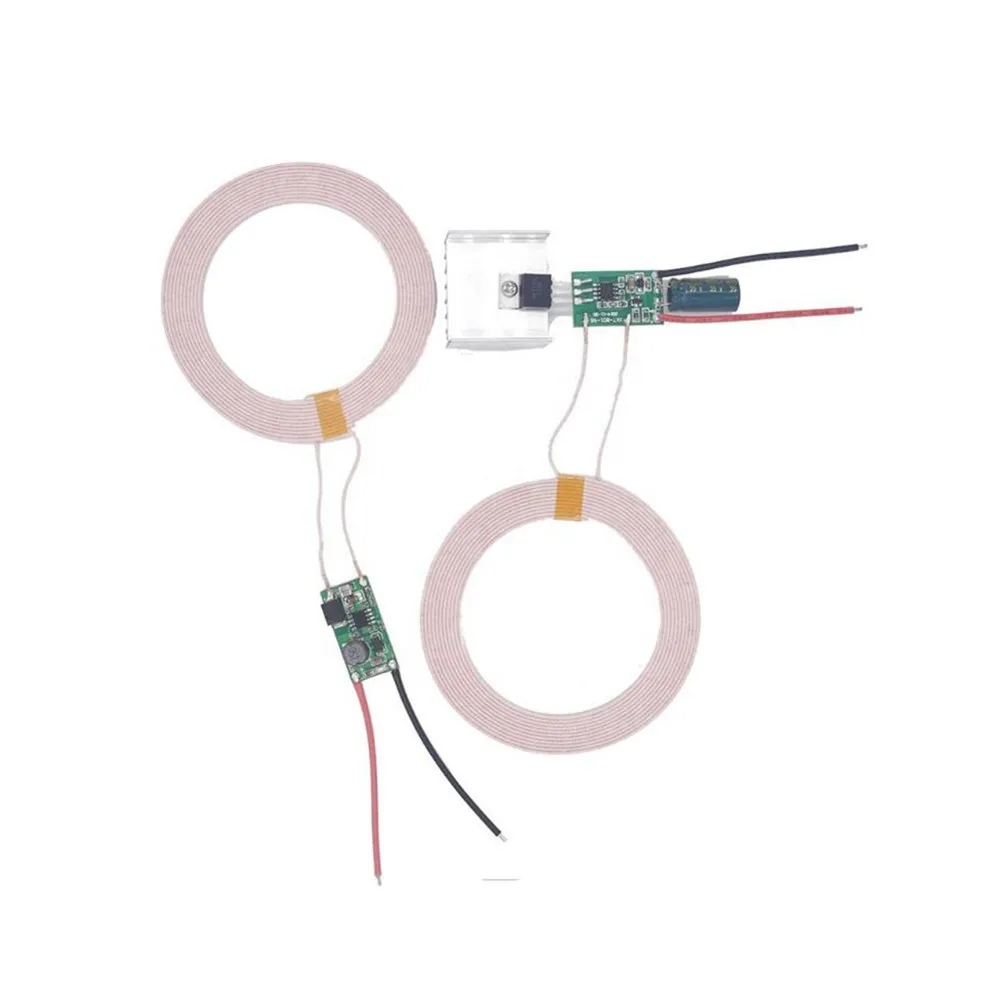 Taidacent 24V Input 5V 500mA Output Wireless Power Transfer Module 50mm Long distance Wireless Charger