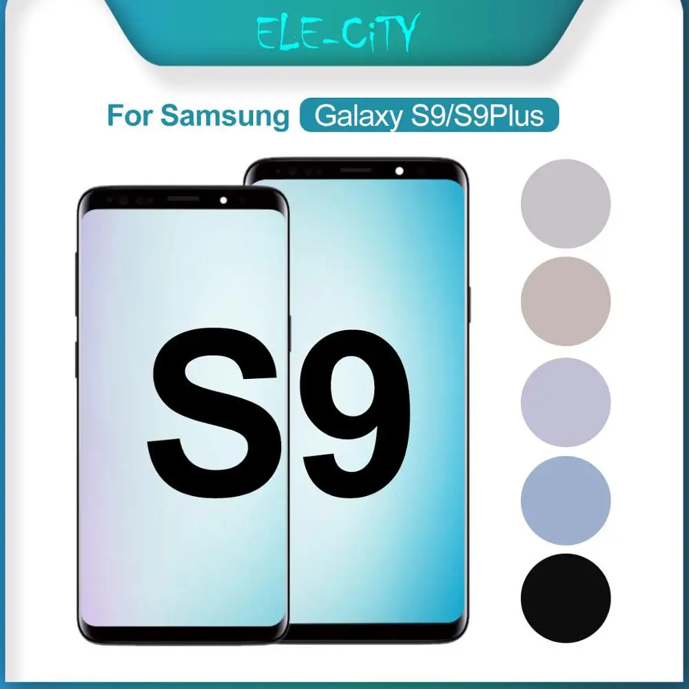 

AMOLED For Samsung Galaxy S9 S9Plus AMOLED Display With Touch Screen Digitizer Assembly Replacement NO Dead Pixel Brand New