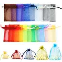 50pcs jewelry organza bag sachet packaging gift bags candy pouches wedding gifts for guests packing favors pouch bags %e2%80%8bsweets