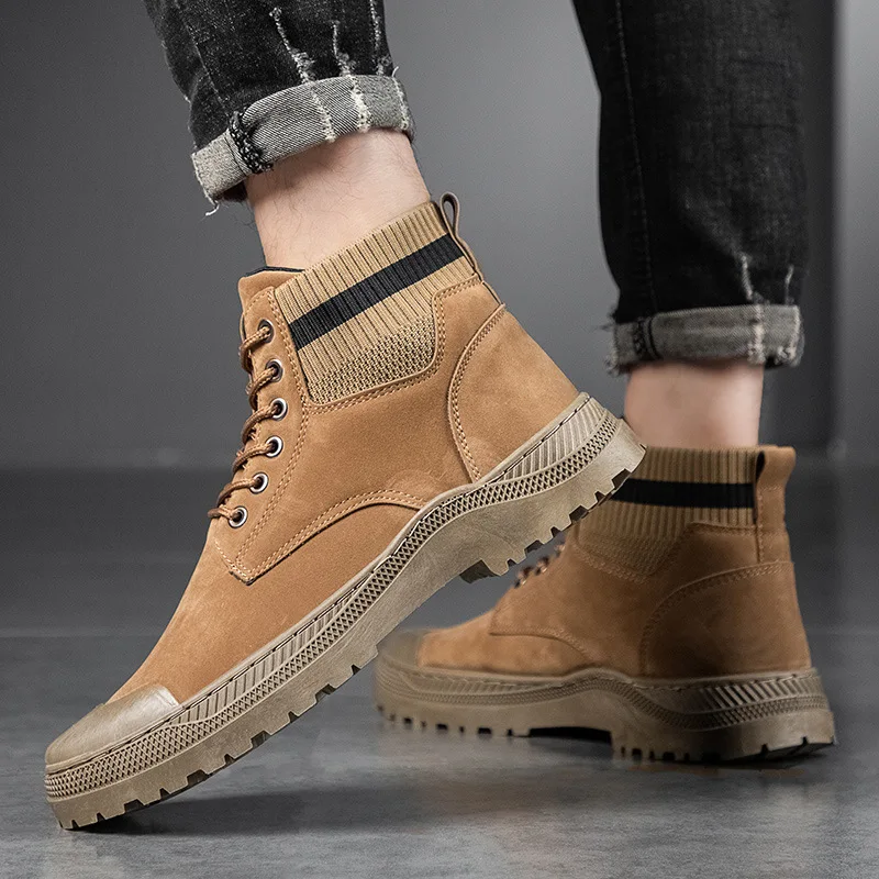 

Men's Shoes, Men's Autumn Fashion, Lace-up Platform Ankle Boots, Men's Loafers, Men's Boots, New 2021 Boots Men Shoes