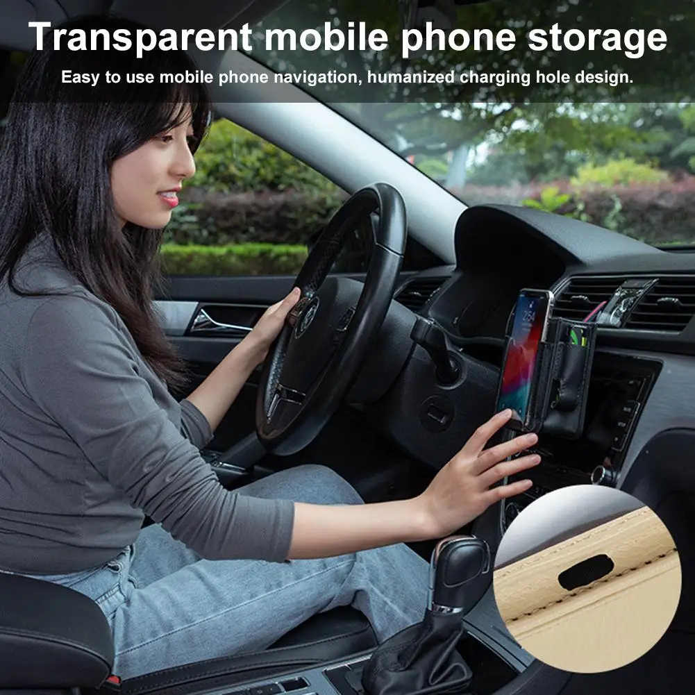 Automotive Supplies Outlet Storage Bag In Car Multifunctional Vehicle Mobile Phone Hanging Creative Box | Дом и сад