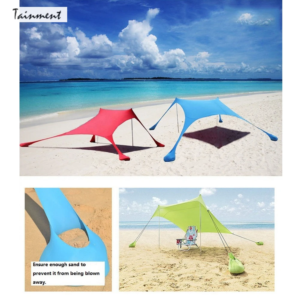 Водонепроницаемый тент для пляжа кемпинга Солнцезащитный навес наружный
