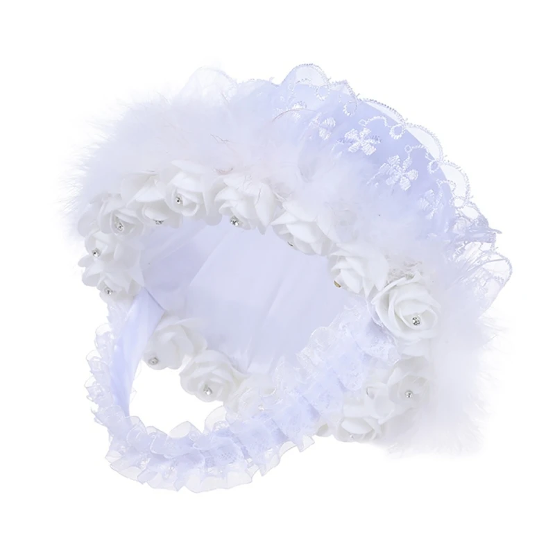 Свадебные корзины вечерние для девочек декоративный чехол атласная Мешковина