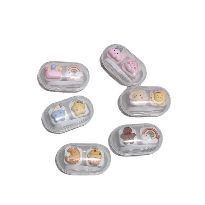 Футляры для хранения контактных линз L + R контейнер замачивания дорожные