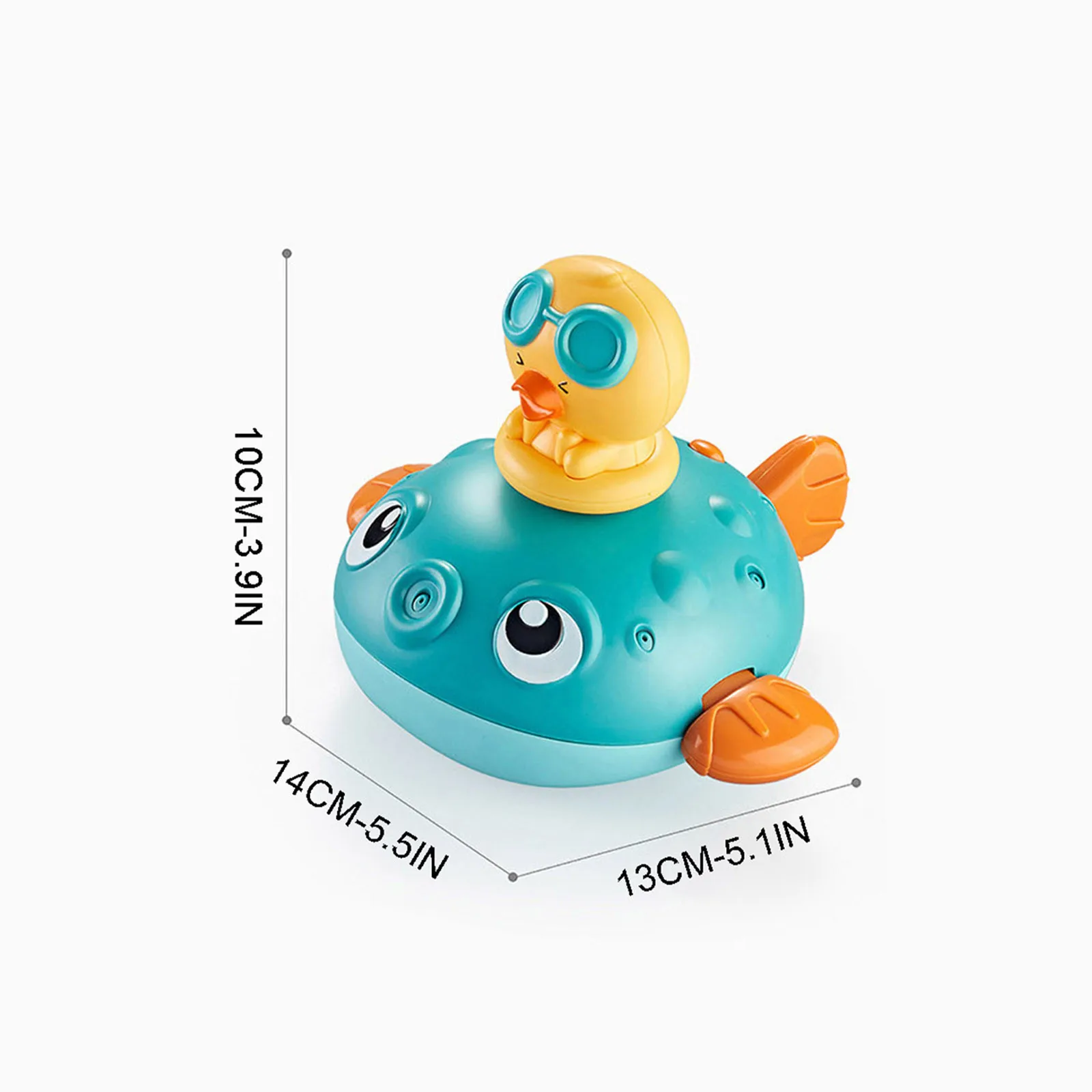 

#5 Cartoon Creative Children's Cute Bath Toys Play In The Water And Turning Around Shower Toy Kids Bath Pool Animals Wind Up