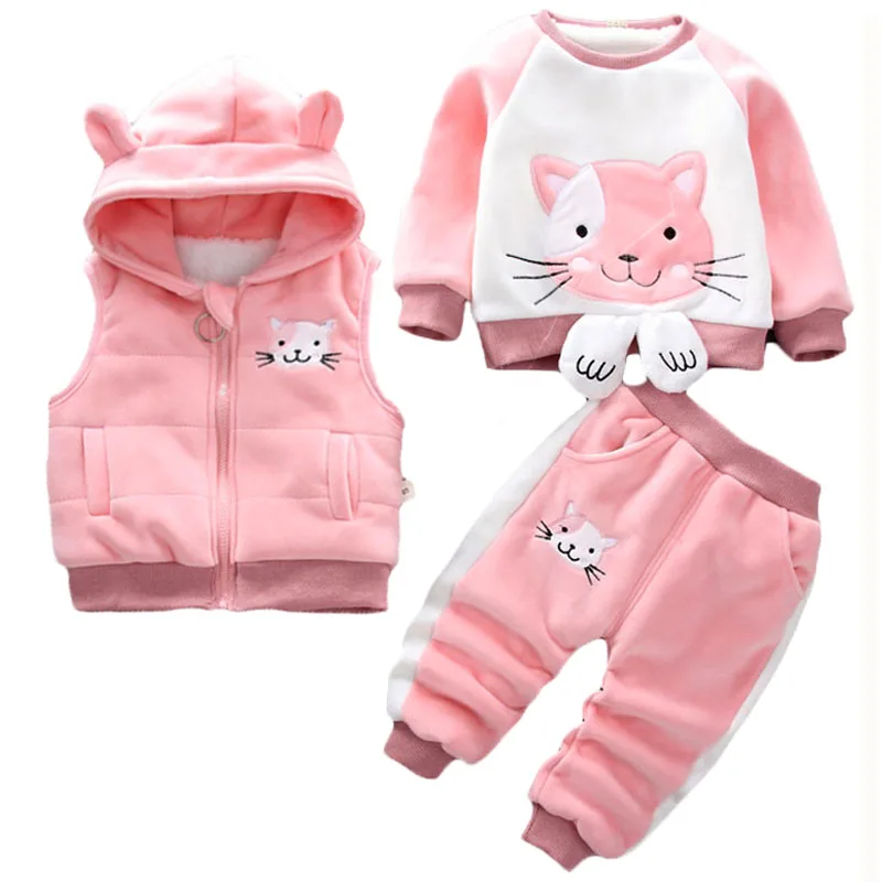 Куртка и штаны детские на флисе с капюшоном зимние теплые 3 шт. | Детская одежда