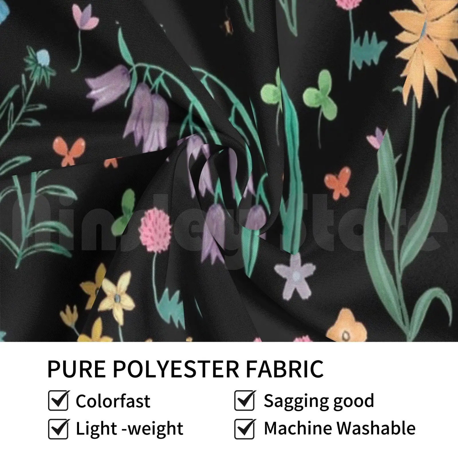 Весенний сад с тисненым узором темный фоновый гобелен гостиная спальня акварель