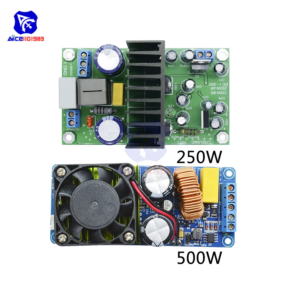 Одноканальная плата цифрового усилителя diymore IRS2092S 250 Вт/500 Вт класса D Hi Fi модуль