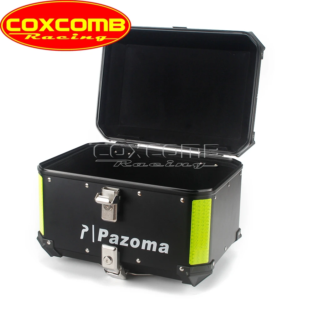 للبيع دراجة نارية سبائك الألومنيوم مقاوم للماء الخلفي العلوي حقيبة حقيبة جذع صناديق الأمتعة ل هارلي دينا كاواساكي ياماها سوزوكي هوندا BMW