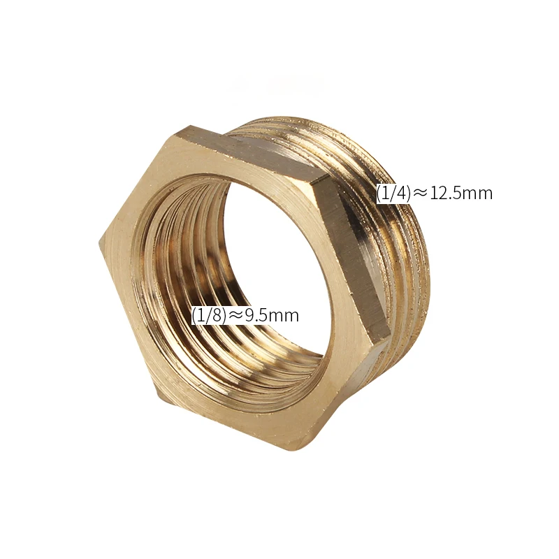 

Латунная шестигранная втулка, переходник, фитинг 1/8 1/4 3/8 1/2 3/4 F To M, резьбовой переходник, медный переходник для воды, газа, соединительный разъем