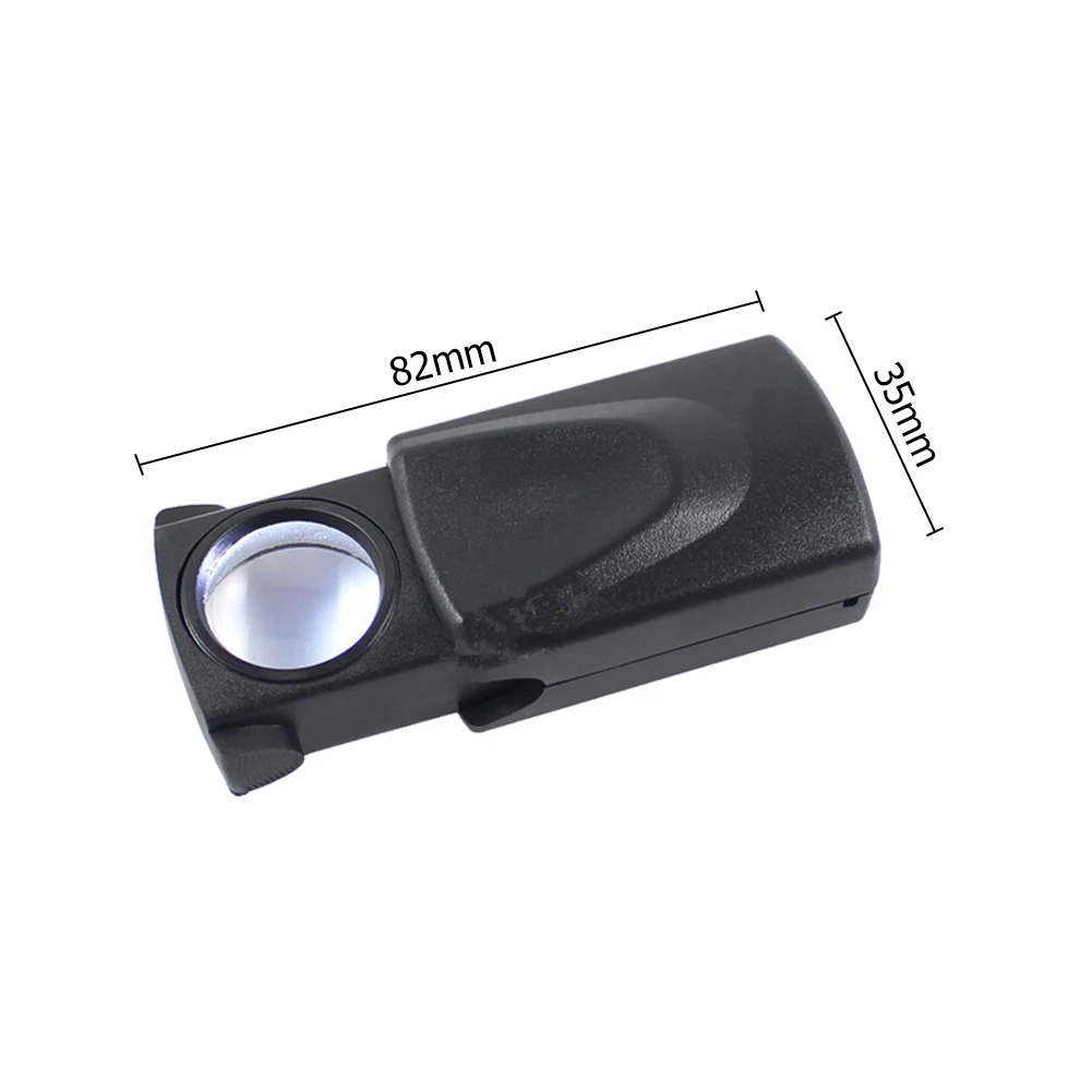 

30X Pull Jewelry Magnifier Magnifying Glass Portable Loupe Tool LED Illuminated Magnifier Eye Lens with LED Light