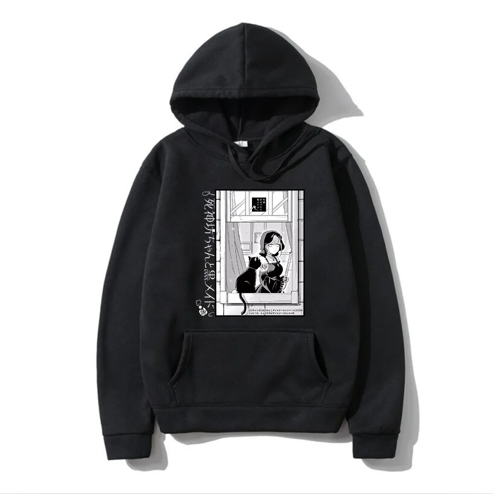 

Japanese anime Duck and Maid hoodies printed for adult boys girls Kobayashi's Dragon Maid children pullovers hood