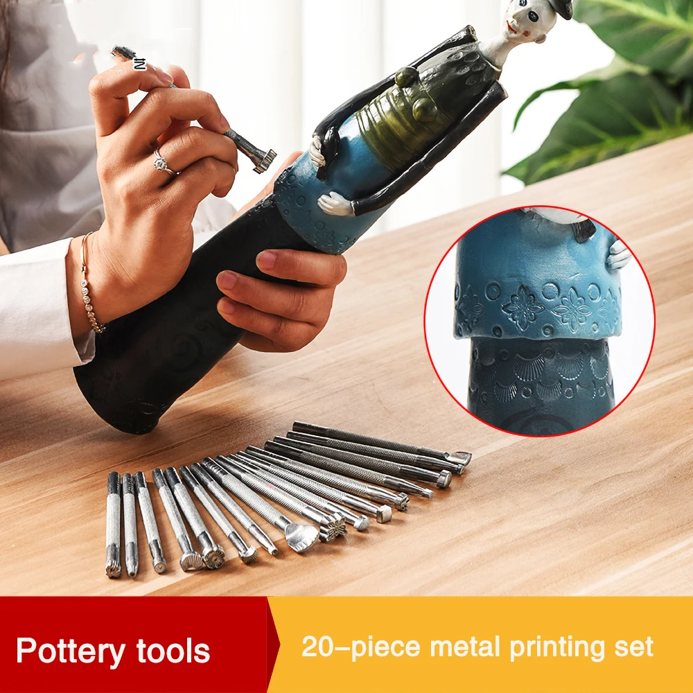 

20 шт., набор инструментов для работы с керамикой