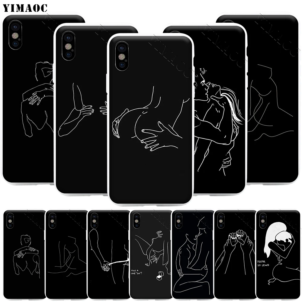 YIMAOC минималистский линейный сексуальный чехол для телефона iPhone 11 Pro XS X XR Max 8 7 6 6S