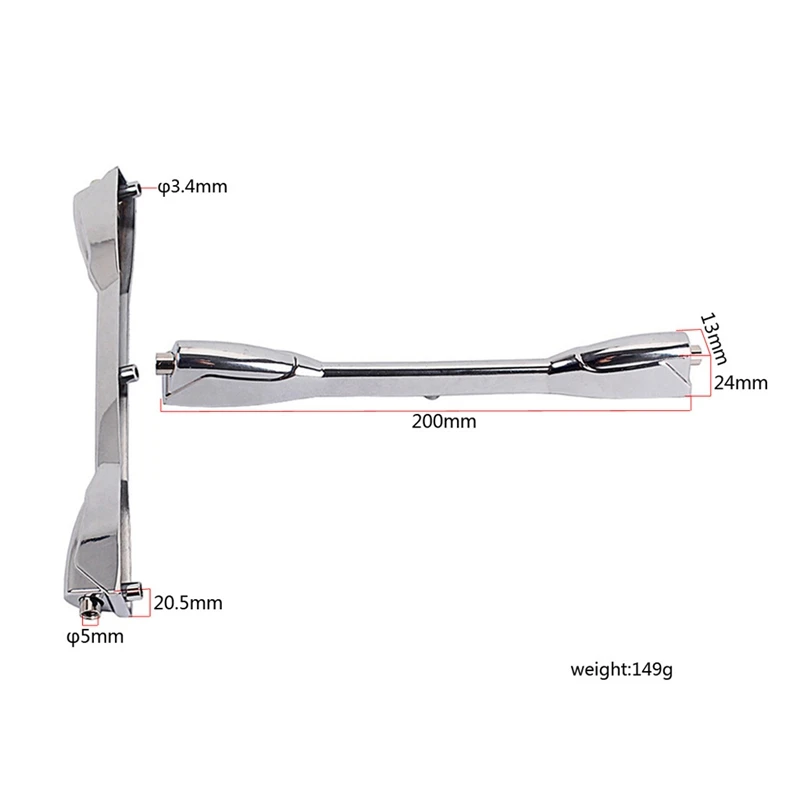 

Zinc Alloy Long Double-End Snare Drum Lugs Claw Hooks for Ear Drum Set Kit Precussion Parts