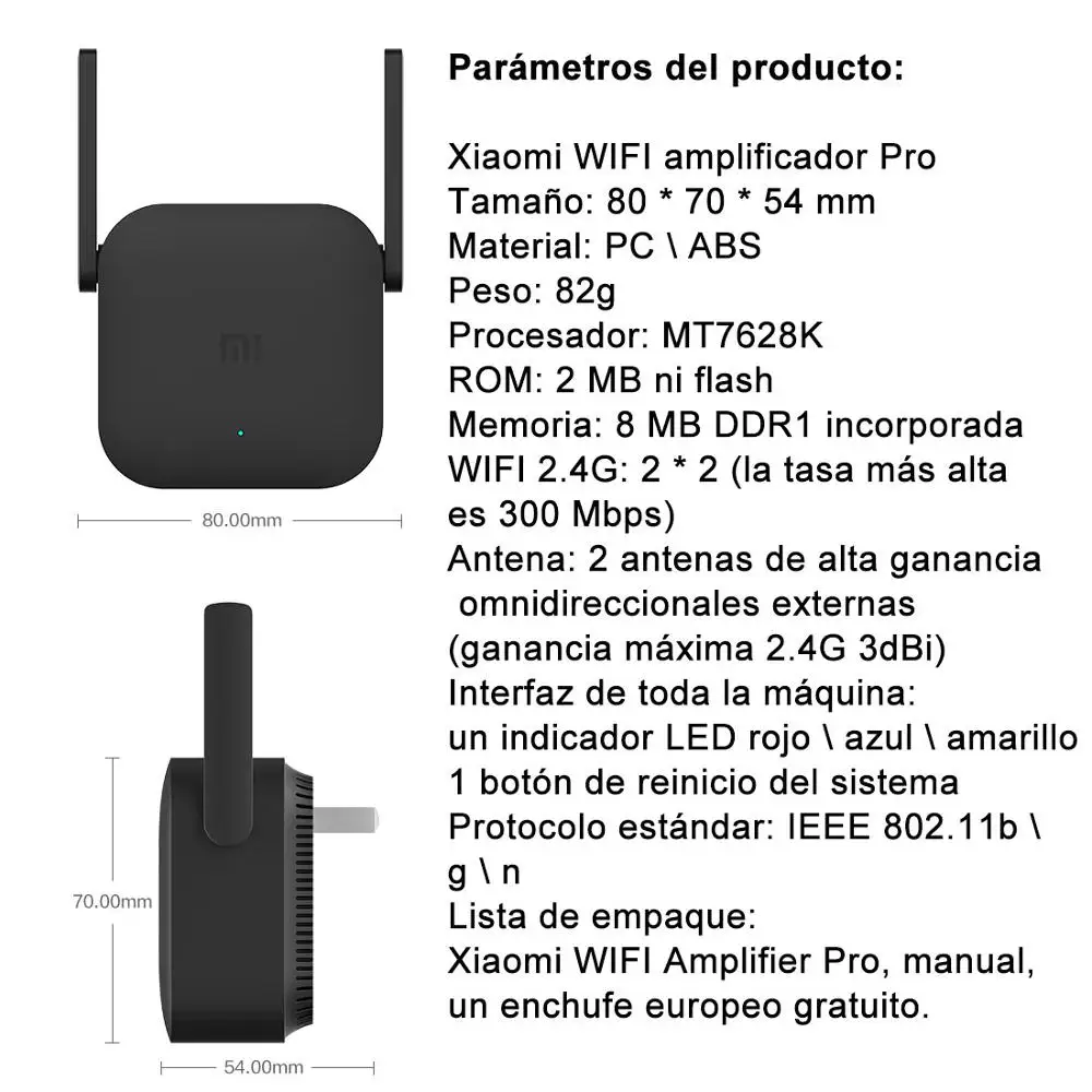 Усилитель повторитель сигнала Xiaomi Pro Wi Fi 300 м|Беспроводные роутеры| |
