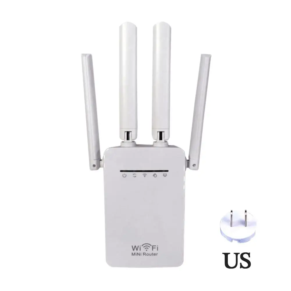 Wavlink 300/1200M wifi повторитель/маршрутизатор/точка доступа беспроводной Wi-Fi расширитель диапазона wifi усилитель сигнала с внешними антеннами - Цвет: 300m white