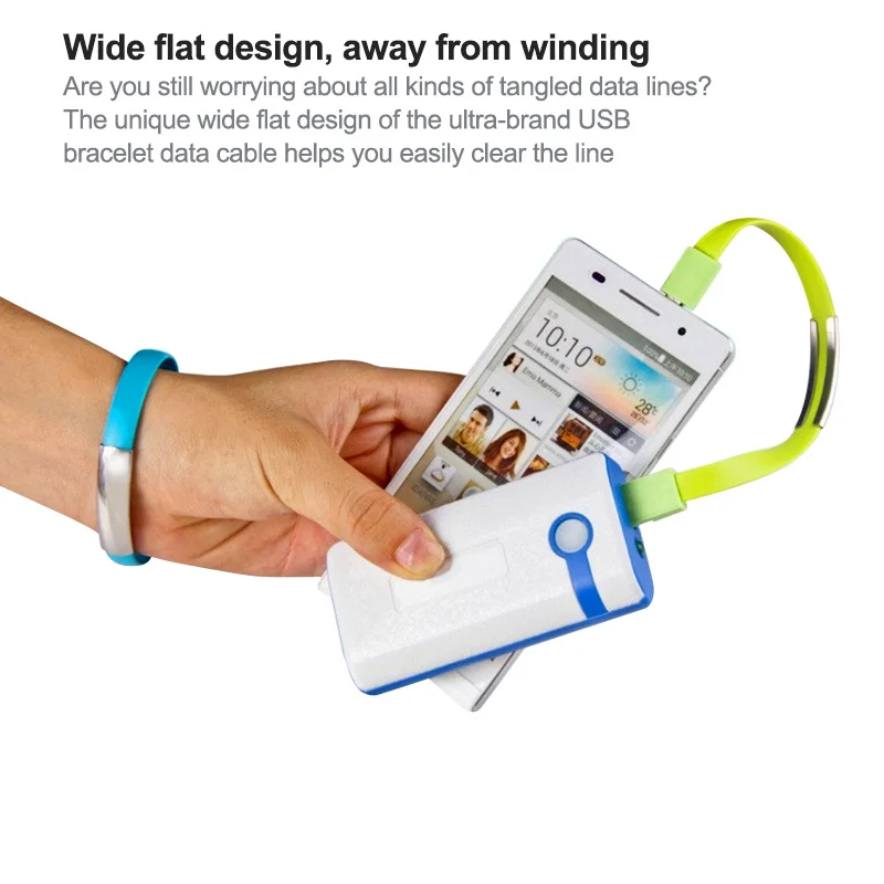 

New Bracelet Type C Pin Data Charging Cable For iPhone 12 XS Max XR 7 8 6 Micro USB Phone Charger