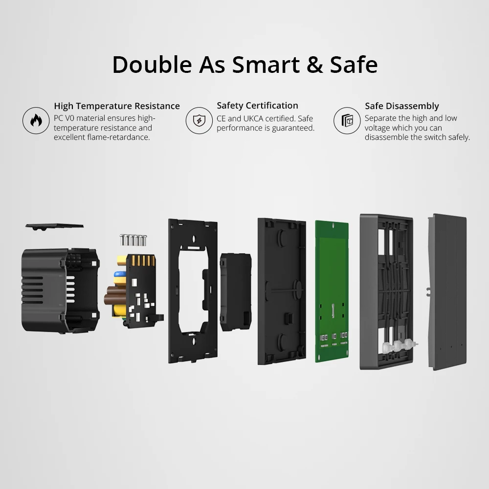 Умный настенный выключатель SONOFF M5 SwitchMan с поддержкой Wi-Fi и управлением через