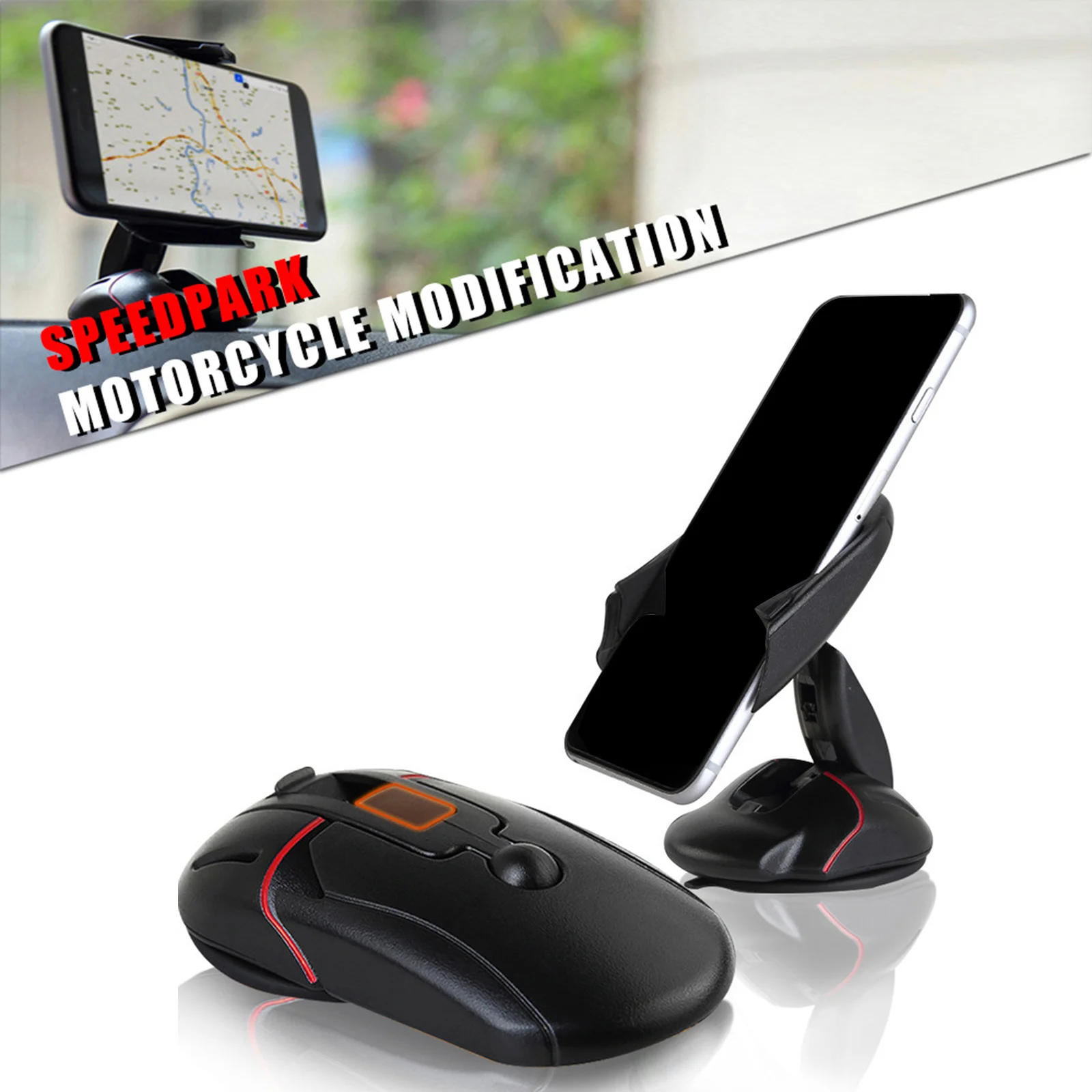 

Adjustable Mouse Cell Phone Holder Anti Suction Cup Music Playback