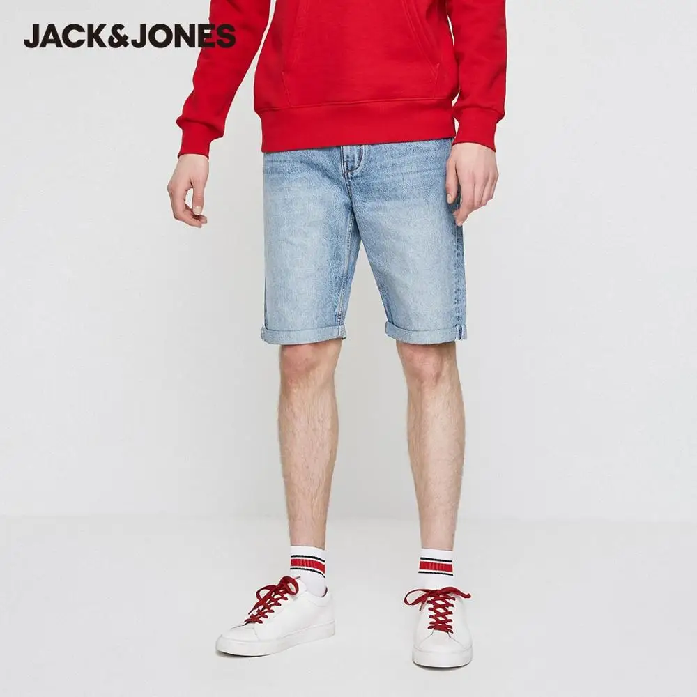 

Мужские джинсовые шорты, до колена, свободного покроя, 219243504