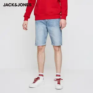 Мужские джинсовые шорты, до колена, свободного покроя, 219243504