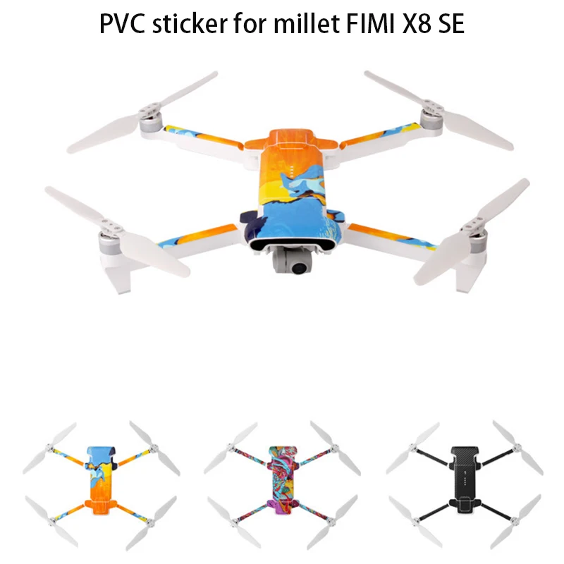 PVC Waterproof Sticker For XIAOMI FIMI X8 SE Drone Body Shell Protection Skin Quadcopter Camera Accessories Removable | Электроника