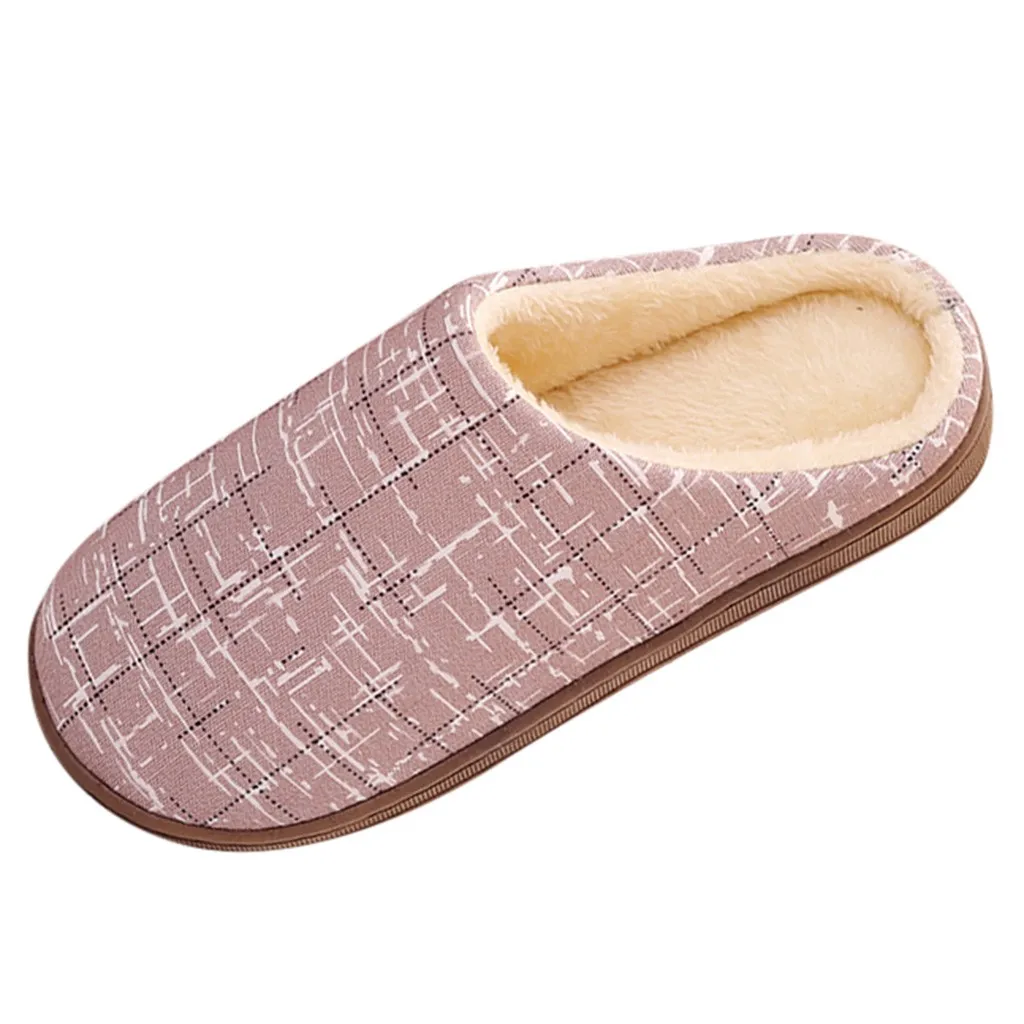 2019 Лидер продаж женские тапочки мужские парные теплые домашние из флока с