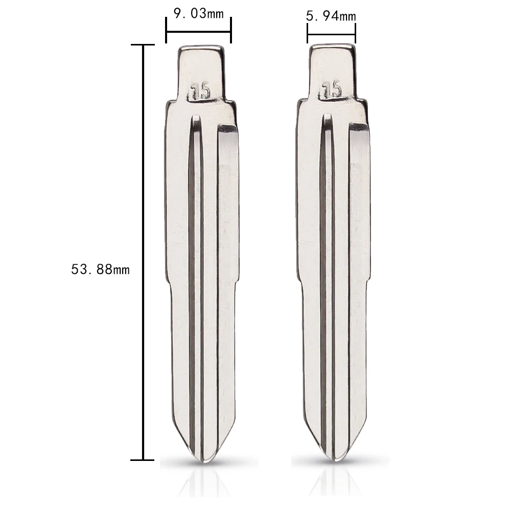 Ключ дистанционного управления KEYYOU 10 шт./лот металлический неразрезанный KD тип #15