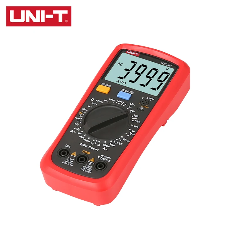 UNI T Цифровой мультиметр UT39A + UT39C AC/DC измерение напряжения тока сопротивления
