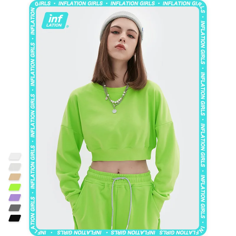 

2021 new pure color cotton hoodies women 72917-243