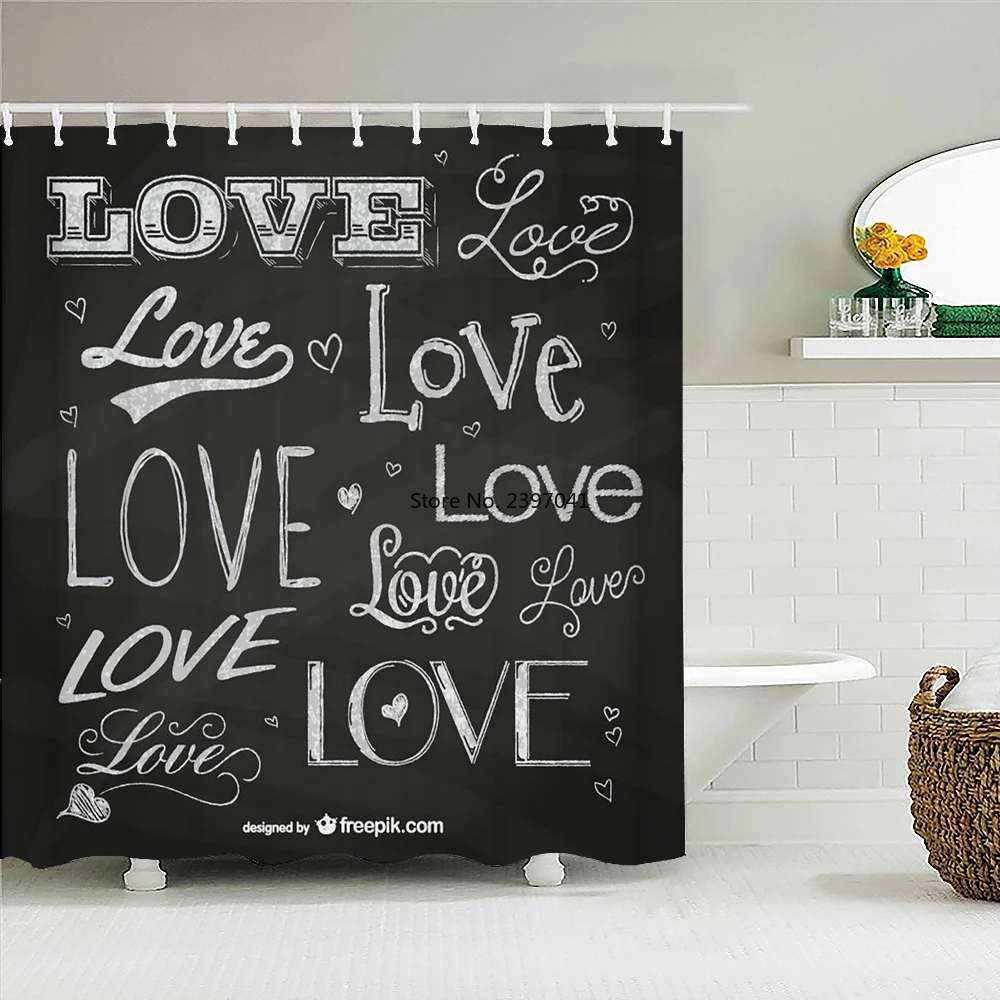 

Занавеска для ванной в винтажном стиле, деревянная водонепроницаемая ткань в стиле ретро, s-образный экран для ванной, домашний декор