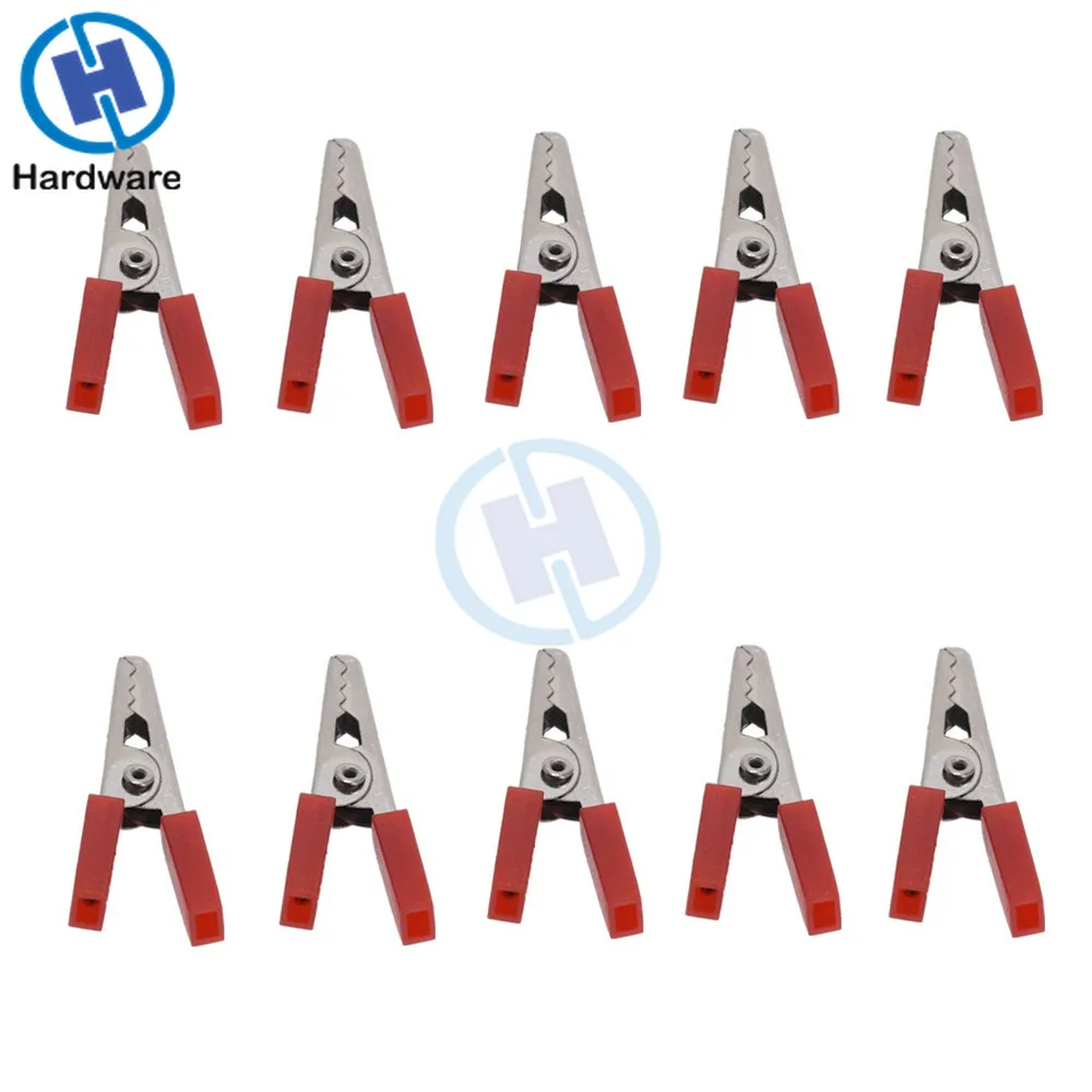 10 шт. красный черный зажим крокодил терминальный тест электрическая батарея 35