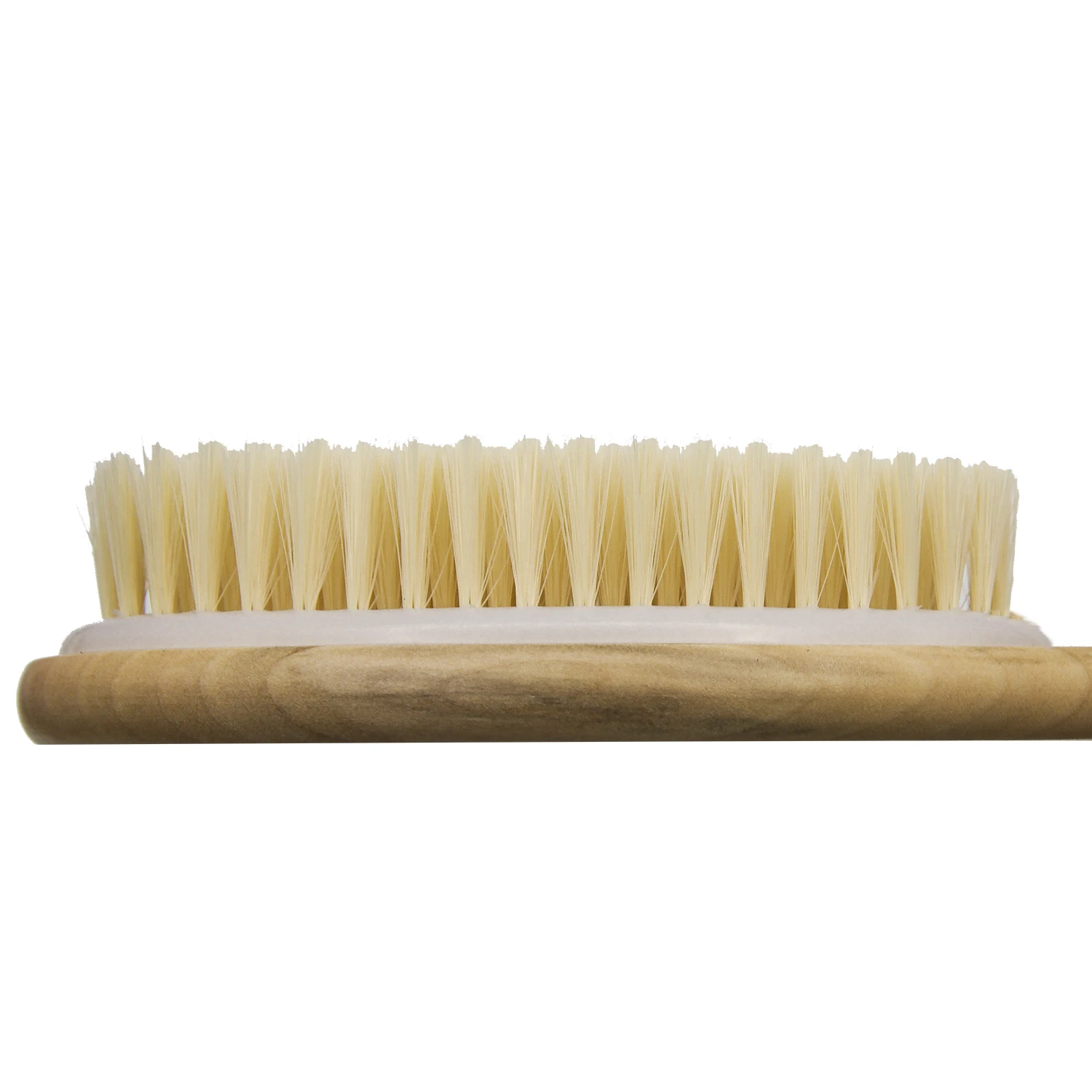 

Curved handle non-slip bath brush, natural bristles, back scrubber, shower brush, dry skin, exfoliating, body massage cleaning