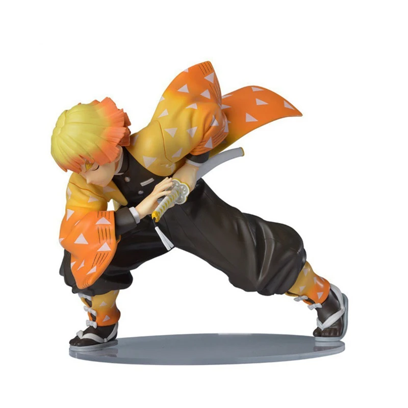Демон убийца Kimetsu Yaiba Zenitsu Agatsuma Премиум фигурку Фигурки игрушки куклы Brinquedos Figurals