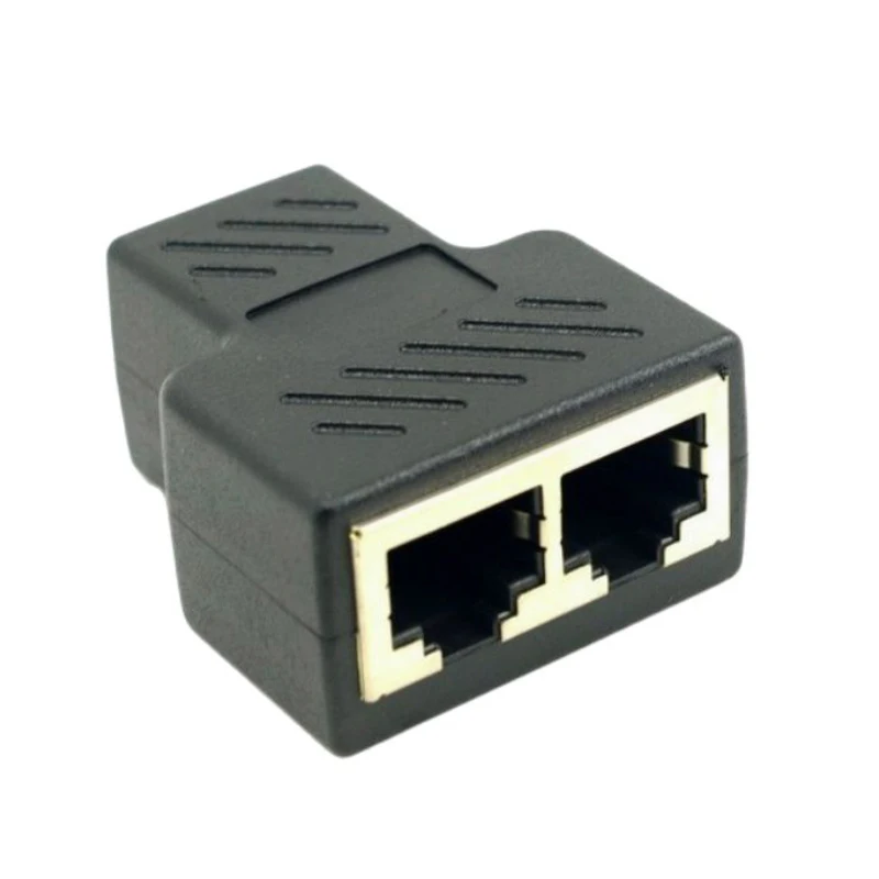 Разветвитель сетевого кабеля RJ45 сетевой переходник с прямой головкой