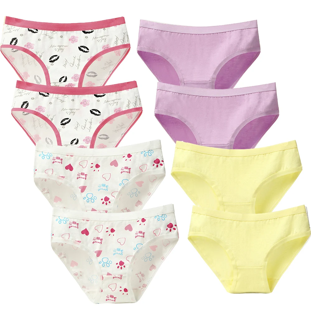 NK26-8pcs-6 8 шт./лот, женские хлопковые трусы, нижнее белье, сексуальные трусики с принтом, дышащие женские трусы, женское нижнее белье размера плюс 3XL - Цвет: NK26-8pcs-6