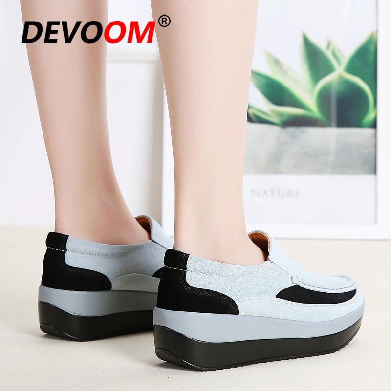Slimming Shoes Women Lightweight Slip On Sport Female Fitness Soft Swing Platform Wedge Lady Walking Sneakers |
