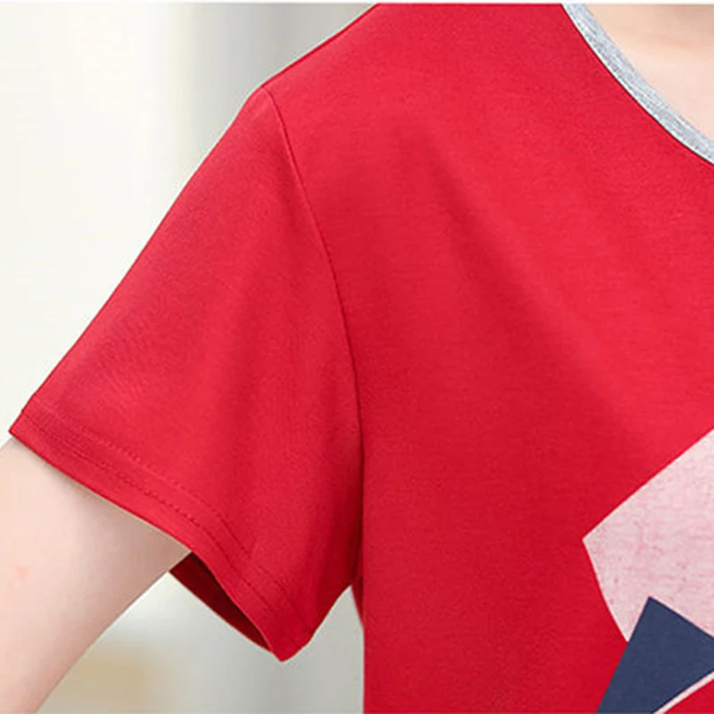 

Summer mother floral print short sleeve tees top Fashion Round collar loose shirts Casual plus size tops button up shirt women