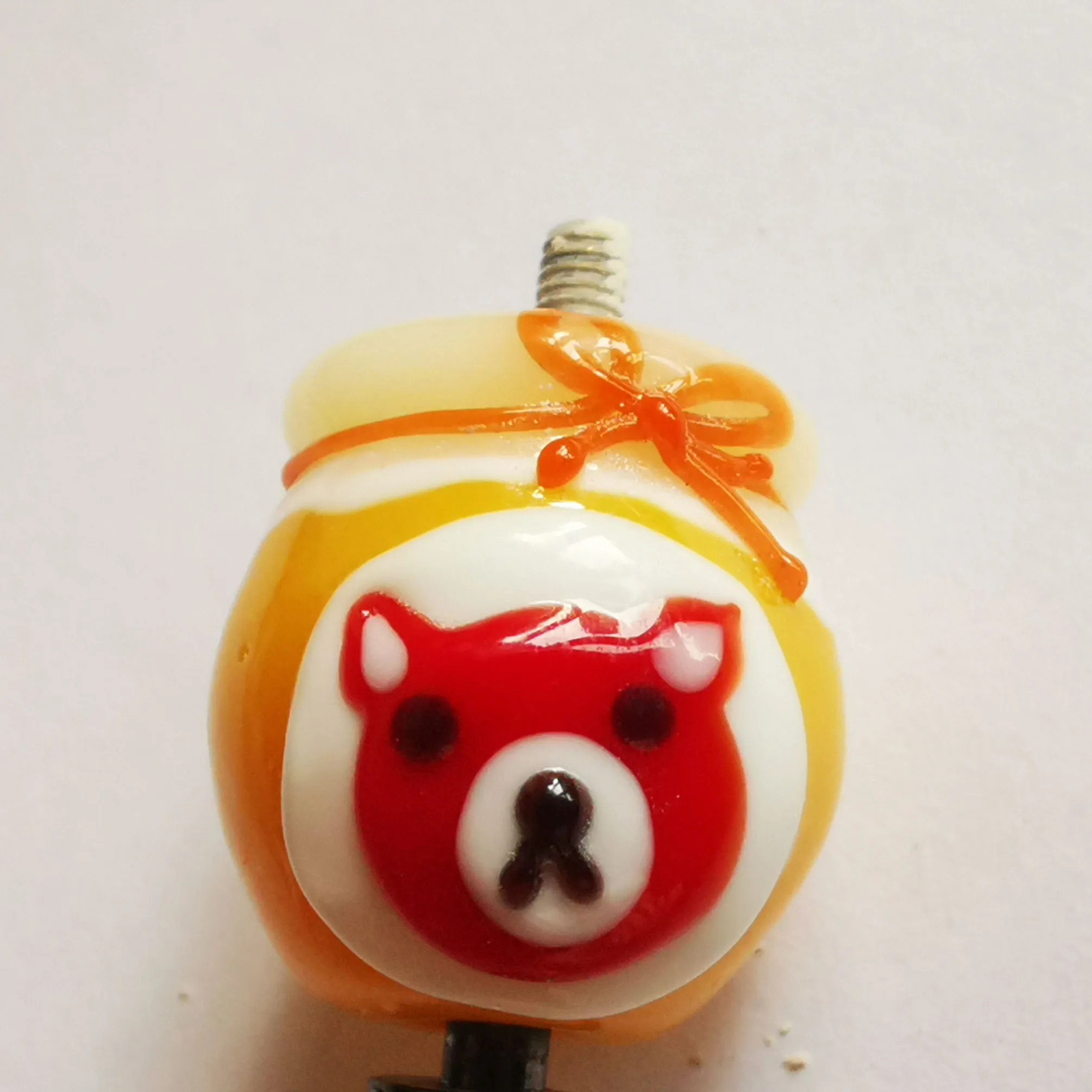 Кукольные стеклянные бусины с улыбающимся лицом японские бусины-нитки ювелирные