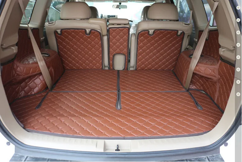 

Лучшее качество! Специальные коврики для багажника автомобиля для Toyota Kluger, 7 сидений, 2013-2007, прочные коврики для груза, коврики для багажника,...