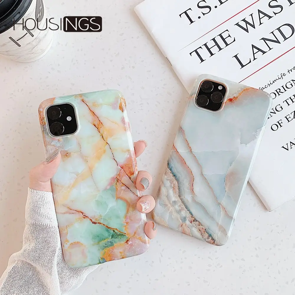 Глянцевый Слон из нефрита мрамора чехол для телефона iPhone 11 Pro роскошный Гладкий