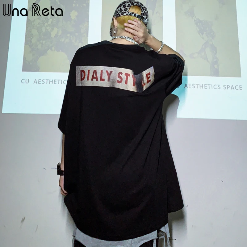 

Una Reta Oversized T-shirt 2021 Summer Print Short Sleeve T Shirts Streetwear Men Clothing Plus Size Harajuk T-shirt For Men