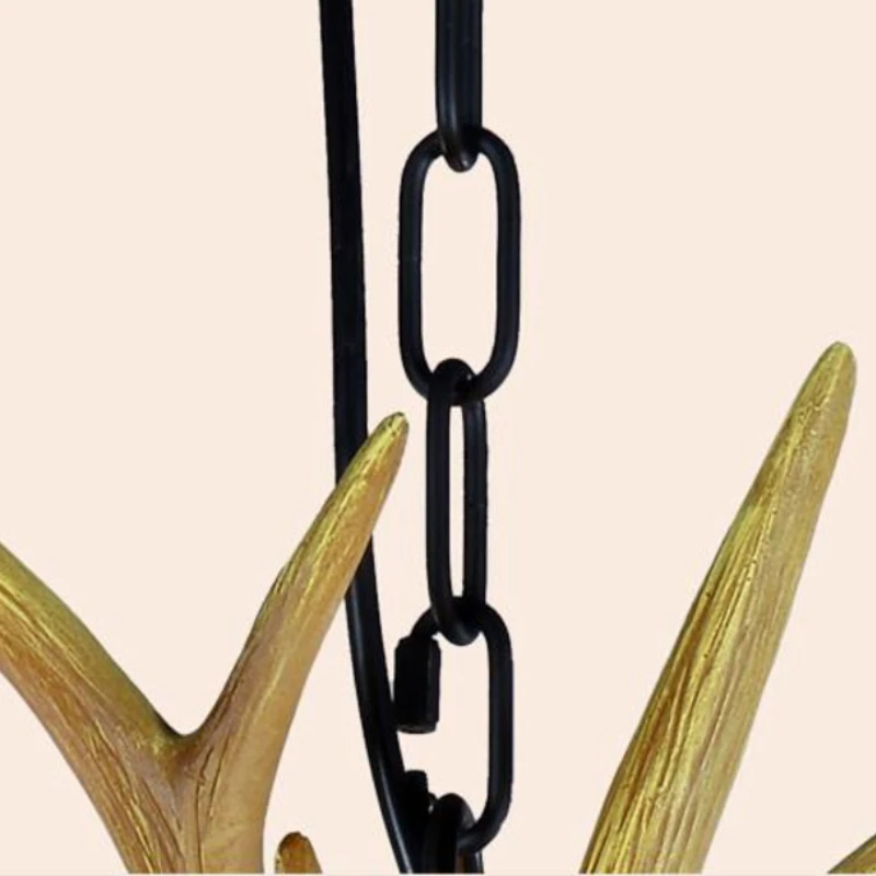 Страны Европы 6 головок американская ретро люстра светильник смолы оленьи рога