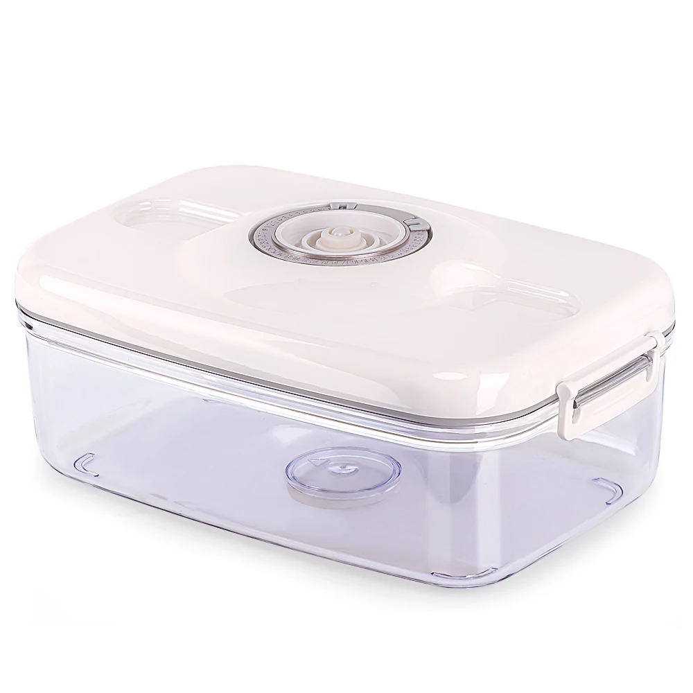 

700ml 1100ml 2200ml Circle Rectangle Square Vacuum Container Crisper Different Capacity Vacuum Sealer Kitchen Food Storage Boxs