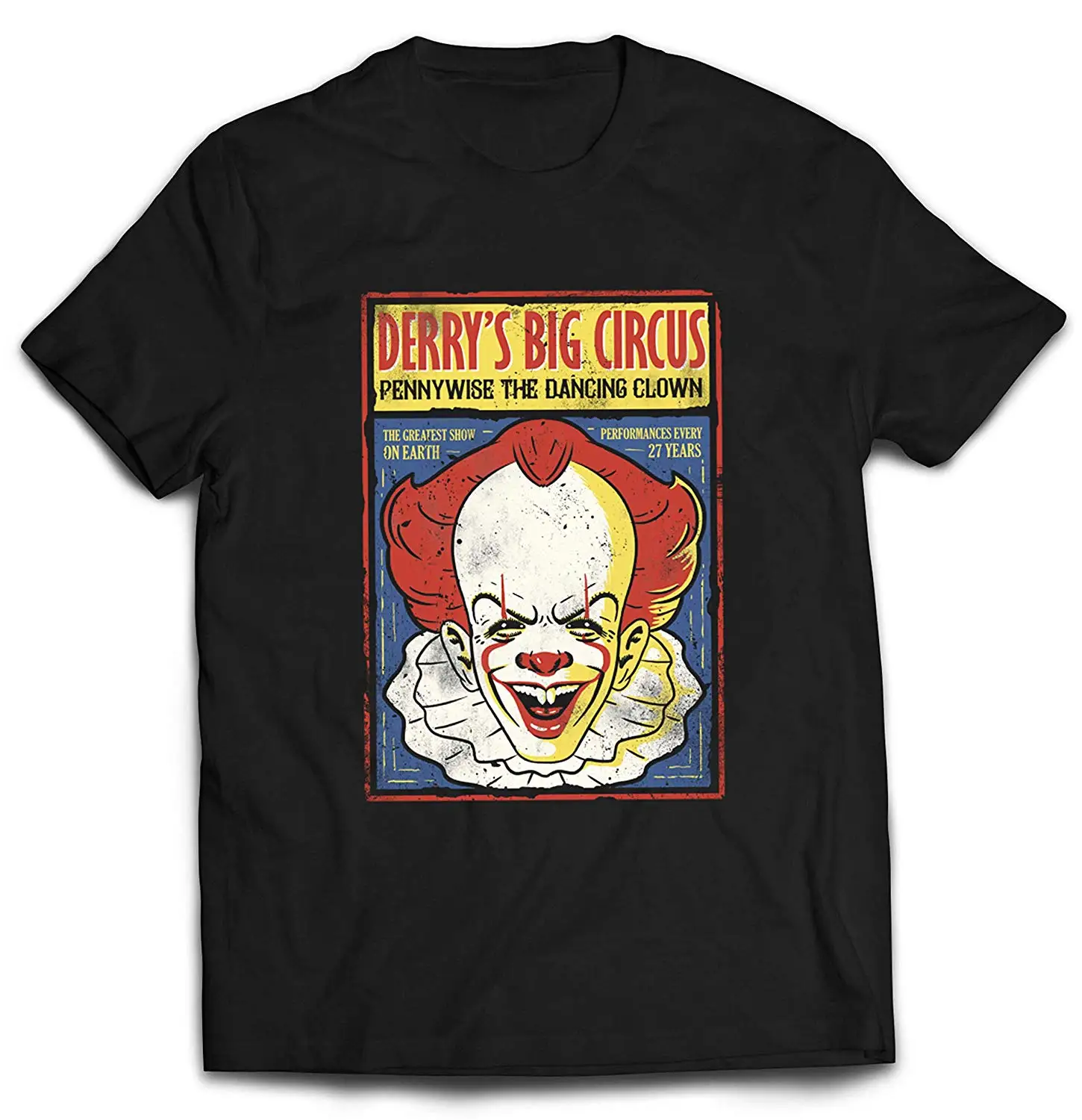 Футболка Pennywise танцующий клоун Хэллоуин рубашка Stephen King's IT уличная одежда