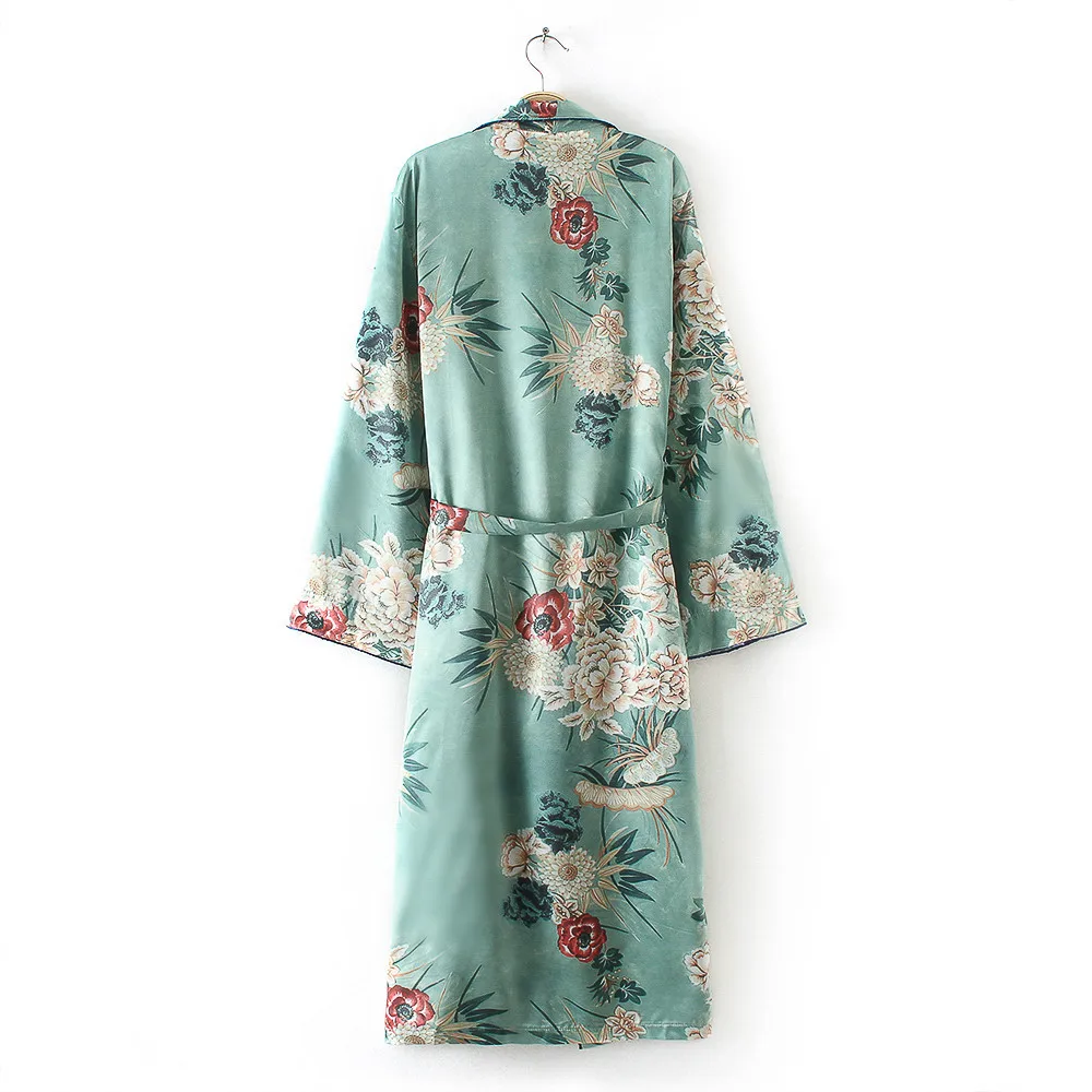 

FEITONG Fashion Cardigan Women's Bohemia Floral Tassel Long Kimono Oversized Shawl Tops Dames Mode Vest 2021