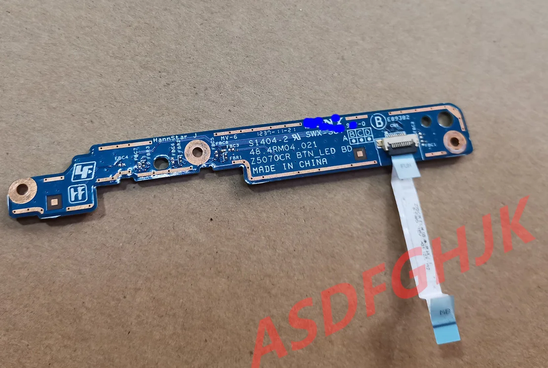 

Used Genuine FOR Sony VAIO 15.6" Sve15126cnw Power Button Board 48.4rm04.021 SWX-387 TESED OK